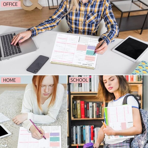 Weekly To Do List Notepad, 8.5''x11'' Weekly Desk Planner with 52 Tear Off Sheet - Picture 6 of 6